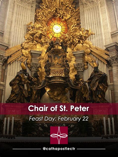 Chair Of St Peter Catholic Apostolate Center Feast Days