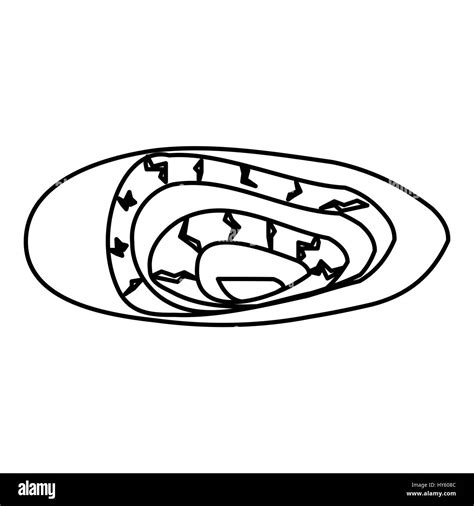 canyon icon outline style stock vector image art alamy
