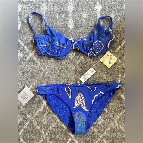 Seafolly Swim Seafolly Reversible Blue Paisley Bikini Poshmark