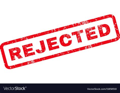 Rejected rubber stamp Royalty Free Vector Image