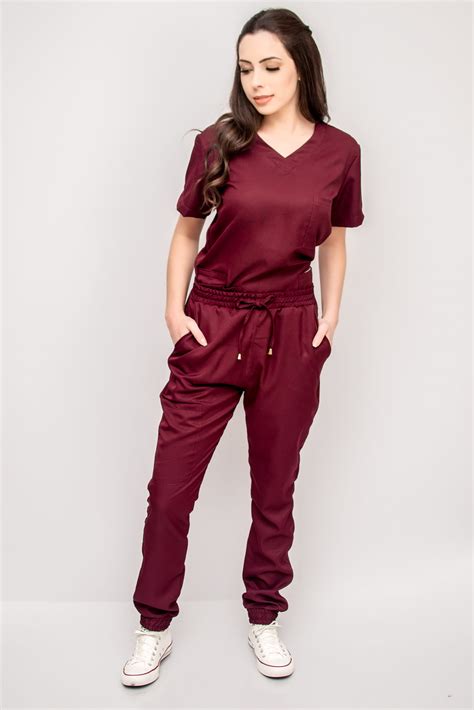 Conjunto Scrub Feminino Pijama Cir Rgico Jogger Acinturado Hospitalar