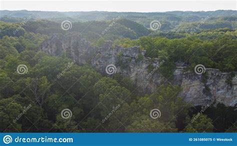 Aerial View Of The Pinnacle State Park Princeton West Virginia Stock