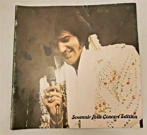 Mavin Elvis Presley 1975 Tour Souvenir Folio Concert Edition Program