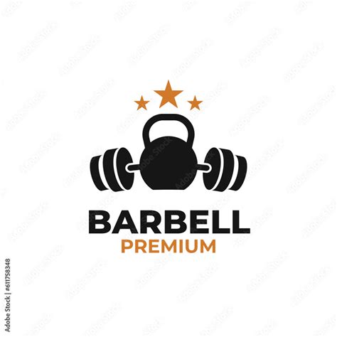 Barbell logo design vector concept illustration symbol icon Stock ...