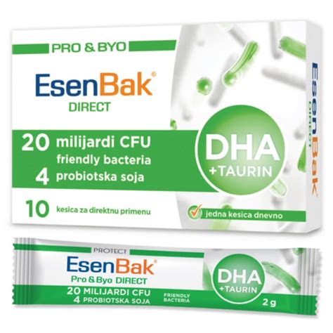 Esenbak Probiotik Direct DHA Taurin 10 Kesica Apotekamo