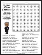 Famous Black Entrepreneurs Word Search