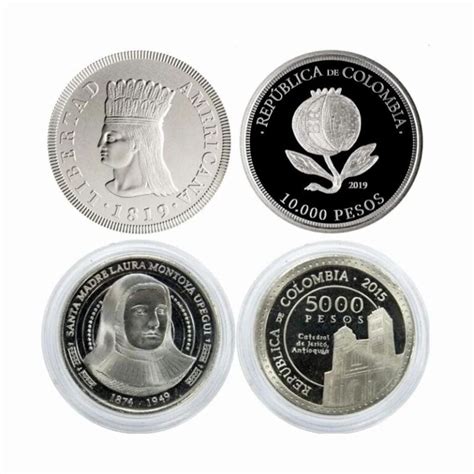 Dos Monedas Conmemorativas De Colombia Distribuciones Santander