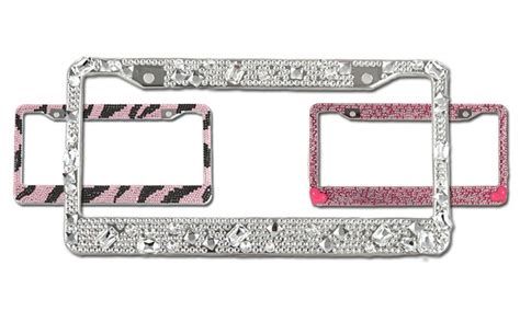 Bling License Plate Frames | Groupon Goods