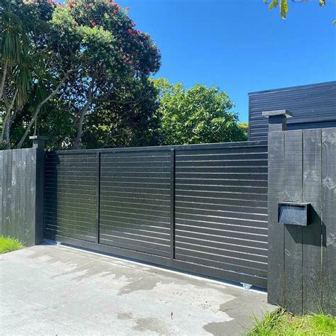 Aluminum Sliding Gate Slat Driveway Gate Fence Depot