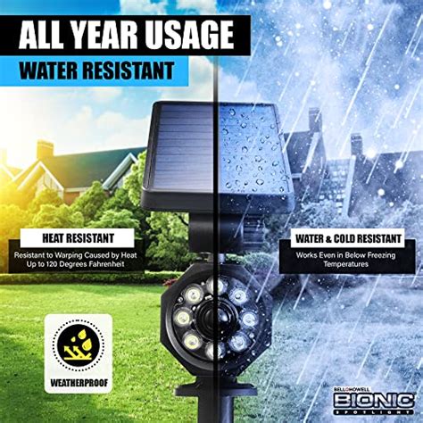 Bell Howell Bionic Spotlight Original Led Solar Outdoor Lights With