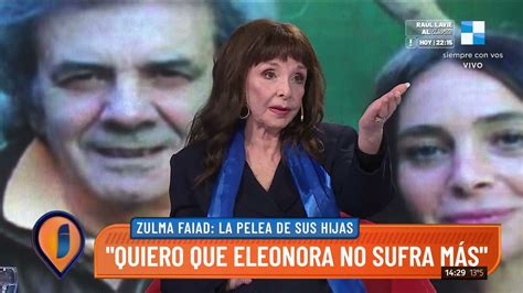 Habla Zulma Faiad Tras La Pelea De Sus Hijas Por La Herencia Le