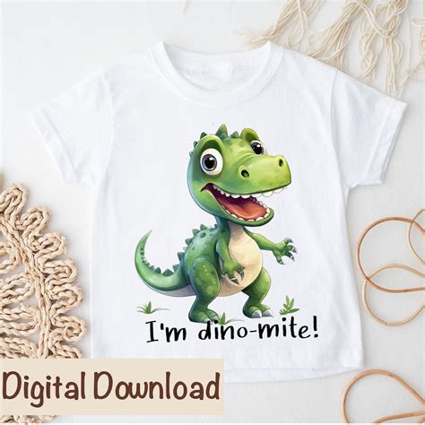 T Rex Dinosaur Png I M Dino Mite Png Funny Cute Dinosaur Sublimation