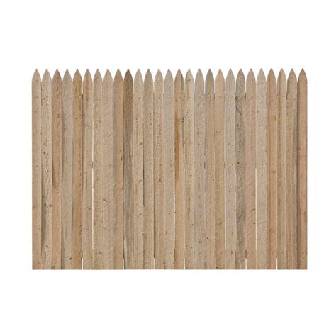 Outdoor Essentials 3 1 2 Ft X 8 Ft Western Red Cedar Privacy Flat Top