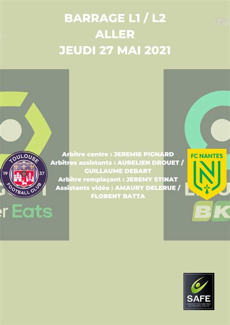 Désignations Barrages Ligue 1 Ligue 2