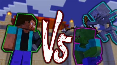 Herobrine Vs Zombie And Skeleton Minecraft Animation Youtube