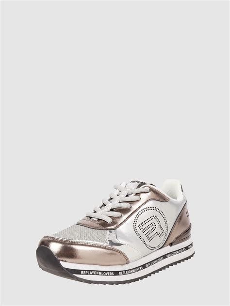 Replay Sneaker Mit Logo Details Modell Penny Silber Online Kaufen