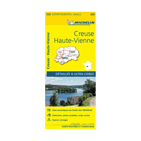 Carte D Partementale Creuse Et Haute Vienne Michelin Boutique