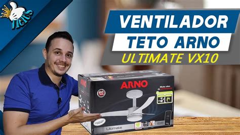 Ventilador de Teto ARNO Ultimate VX10 Silencioso e de Fácil Instalação