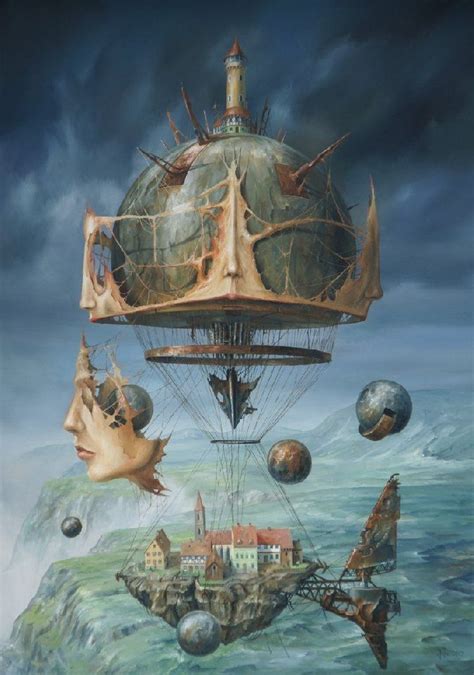 Jaroslaw Jasnikowski Surreal Art Surrealism Painting Jaroslaw