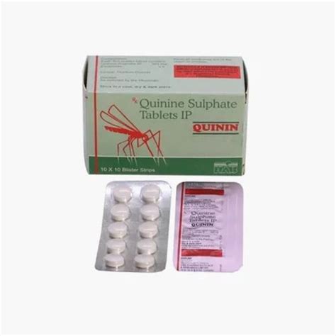 Quinine Sulphate Tablets Strength 300 Mg Treatment Malaria