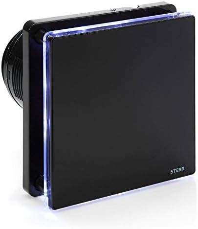 Sterr Negro Extractor De Ba O Mm Con Led Ventilador De Ba O