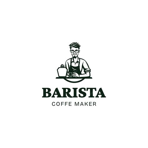premium vector coffee barista  bartender logo design vector