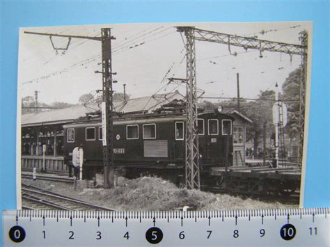 【やや傷や汚れあり】j47451 写真 古写真 電車 鉄道 鉄道写真 小田急 小田急電鉄 電気機関車 Ed1031 昭和34年5月22日