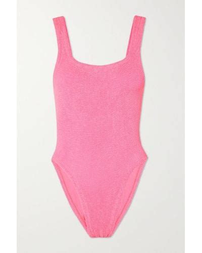 Pink Hunza G Beachwear And Swimwear Outfits For Women Lyst