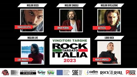 Milano ROCK TARGATO ITALIA 2023 VINCITORI DELLE TARGHE