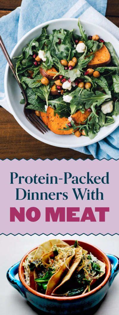 17 Protein Packed Meals With No Meat Protein Dinner High Protein