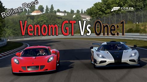 Forza Motorsport 6 DRAG RACE Koenigsegg One 1 Vs Hennessey Venom GT