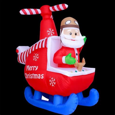 Reviews For Joydecor 6 Ft Pre Lit Built In Led Santa Claus On