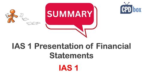 Ias 1 Presentation Of Financial Statements Summary Applies In 2024