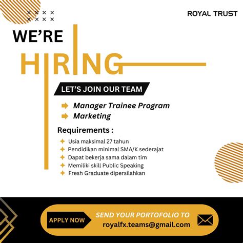 Lowongan Kerja Pt Royal Trust Futures Loker Terkini