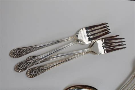 1950s Vintage Silverplate Flatware Jubilee Pattern Wm Rogers