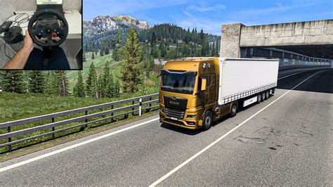 New MAN TGX Through Swiss Alps Euro Truck Simulator 2 Logitech