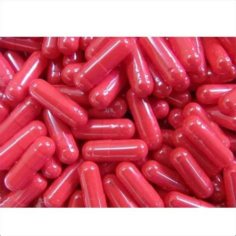 Red Empty Gelatin Capsules Capsule Shape Cylinder At Best Price In