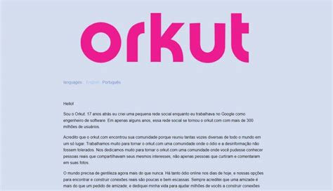 Criador Do Orkut Reativa Site E Rede Social Pode Voltar TechBreak