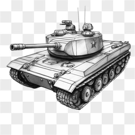 Baixe Desenho Detalhado De Um Tanque Blindado Sketches Creative Fabrica