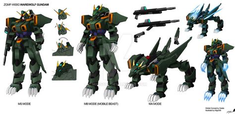 Warewolf Gundam By Migs308 Gundam Robot Concept Art Mecha Anime