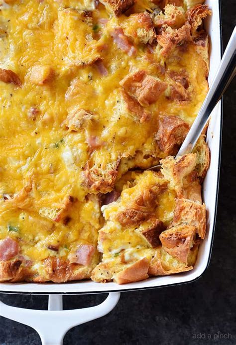 Ham And Cheese Croissant Casserole Recipe Add A Pinch