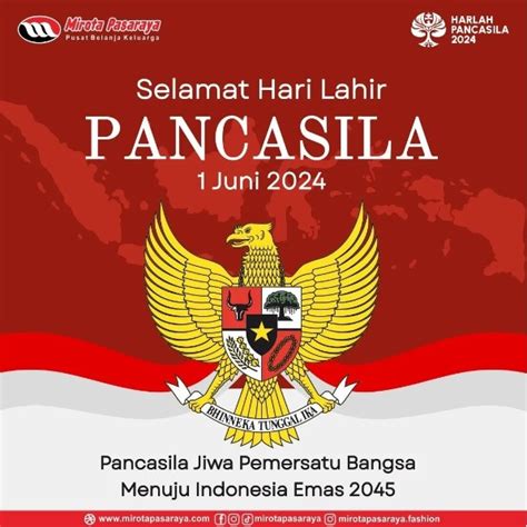 Selamat Hari Lahir Pancasila 2024