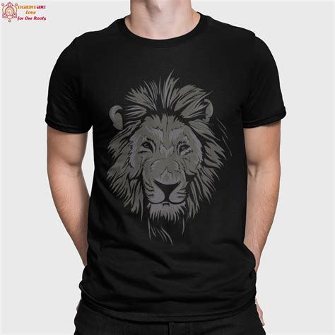 Lion Tshirt Lion Tee Lion Gift For Men Oversized Tshirt Etsy