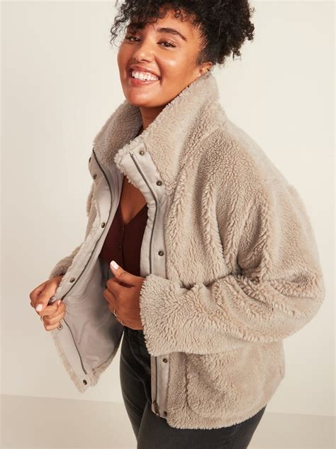 Old Navy Cozy Teddy Sherpa Jacket The Best New Plus Size Clothes At