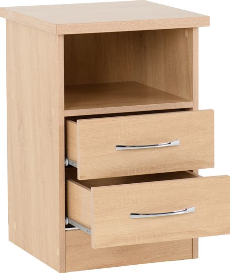 Nevada Drawer Bedside Sonoma Oak Effect Seconique