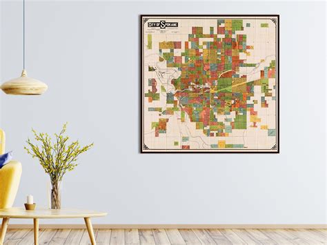 Old Spokane Map Vintage Map of Spokane Spokane Poster Map - Etsy