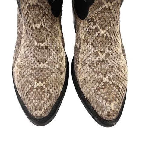 Snake Skin Boots - Etsy