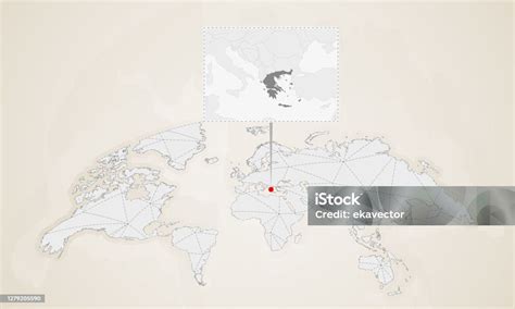 世界地図にピン留めされた近隣諸国のギリシャの地図 イラストレーションのベクターアート素材や画像を多数ご用意 イラストレーション