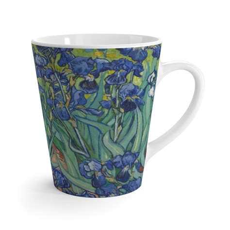 Irises Latte Mug Vincent Van Gogh Coffee Tea