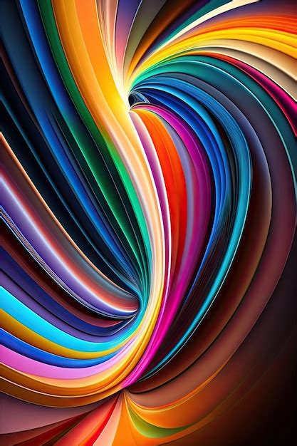 Premium Ai Image Abstract Colorful Wave Background For Design Created